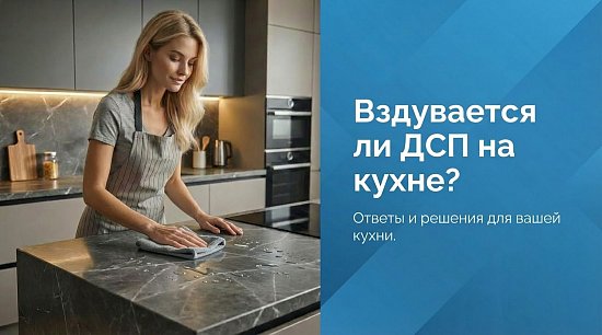 Столешница из ДСП на кухне: вздуется или нет? Честный ответ и 5 правил защиты